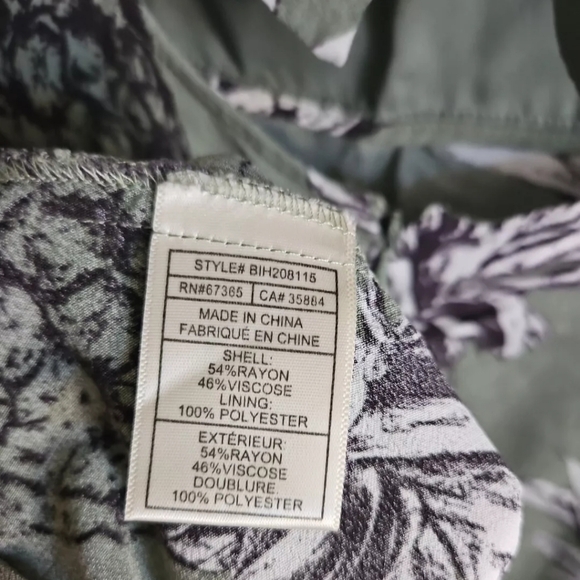 Bb Dakota Green Pineapple Print Dress 6 - Picture 8 of 8